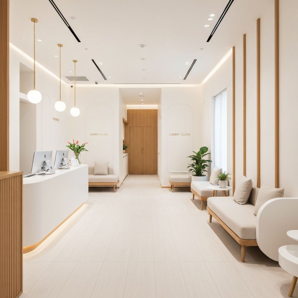 Modern dental clinic reception